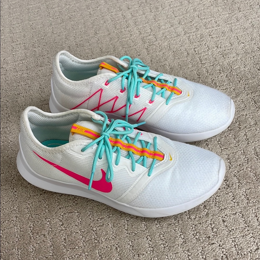 Nike White and Pink Athletic Shoes